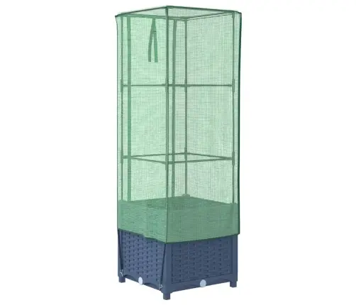 Paaugstināta Puķu Kaste Ar Pārsegu, 40X40X139 Cm Vidaxl