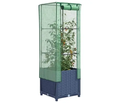 Paaugstināta Puķu Kaste Ar Pārsegu, 40X40X139 Cm Vidaxl