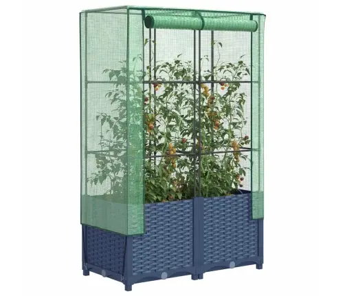 Paaugstināta Puķu Kaste Ar Pārsegu, 80X40X138 Cm Vidaxl