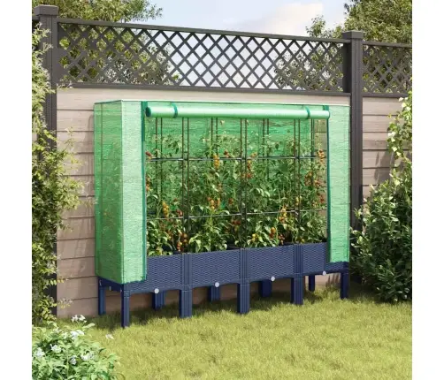 Paaugstināta Puķu Kaste Ar Pārsegu, 160X40X140 Cm Vidaxl