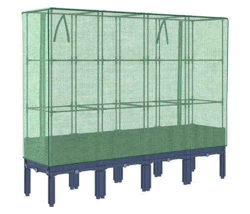 Paaugstināta Puķu Kaste Ar Pārsegu, 160X40X140 Cm Vidaxl