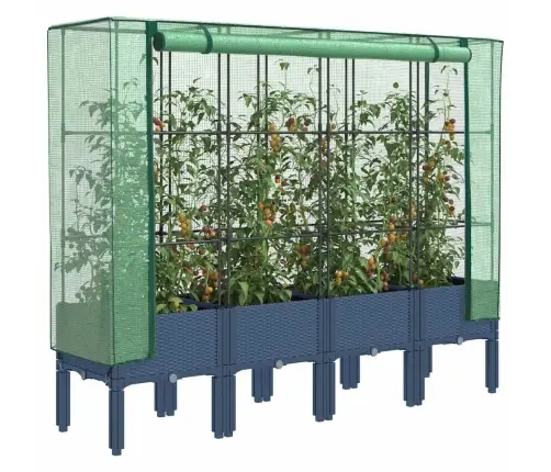 Paaugstināta Puķu Kaste Ar Pārsegu, 160X40X140 Cm Vidaxl