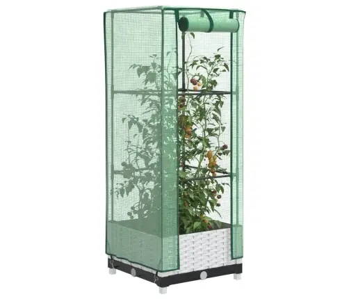 Paaugstināta Puķu Kaste Ar Pārsegu, 40X40X123 Cm Vidaxl