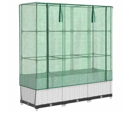 Paaugstināta Puķu Kaste Ar Pārsegu, 120X40X138 Cm Vidaxl