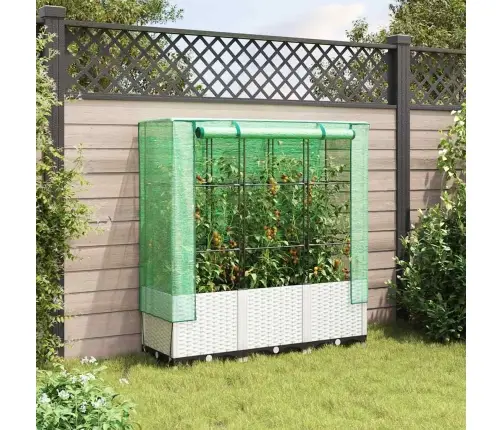 Paaugstināta Puķu Kaste Ar Pārsegu, 120X40X138 Cm Vidaxl