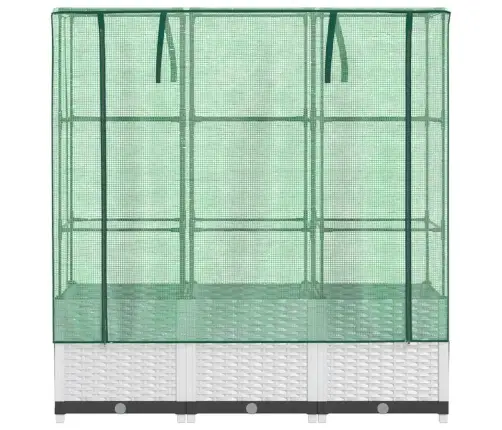 Paaugstināta Puķu Kaste Ar Pārsegu, 120X40X138 Cm Vidaxl