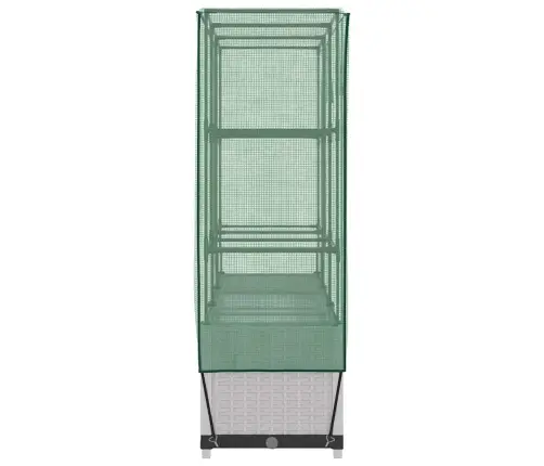 Paaugstināta Puķu Kaste Ar Pārsegu, 120X40X138 Cm Vidaxl