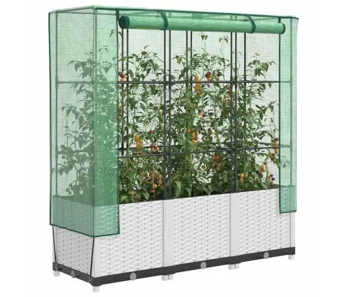 Paaugstināta Puķu Kaste Ar Pārsegu, 120X40X138 Cm Vidaxl