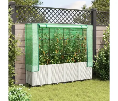 Paaugstināta Puķu Kaste Ar Pārsegu, 160X40X153 Cm Vidaxl