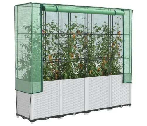 Paaugstināta Puķu Kaste Ar Pārsegu, 160X40X153 Cm Vidaxl