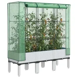 Paaugstināta Puķu Kaste Ar Pārsegu, 120X40X140 Cm Vidaxl