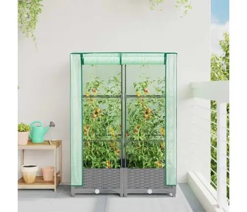 Pakelta Lysvė Su Šiltnamio Dangčiu, 80X40X123Cm