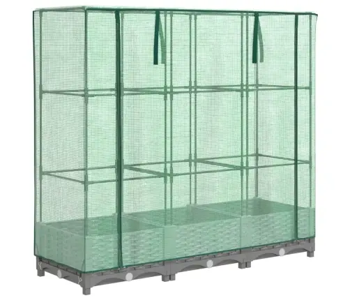 Paaugstināta Puķu Kaste Ar Pārsegu, 120X40X123 Cm Vidaxl