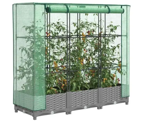 Paaugstināta Puķu Kaste Ar Pārsegu, 120X40X123 Cm Vidaxl