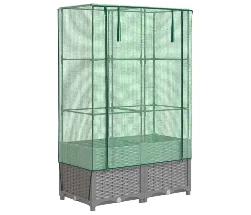 Paaugstināta Puķu Kaste Ar Pārsegu, 80X40X138 Cm Vidaxl