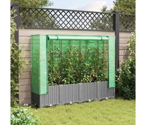 Paaugstināta Puķu Kaste Ar Pārsegu, 160X40X138 Cm Vidaxl