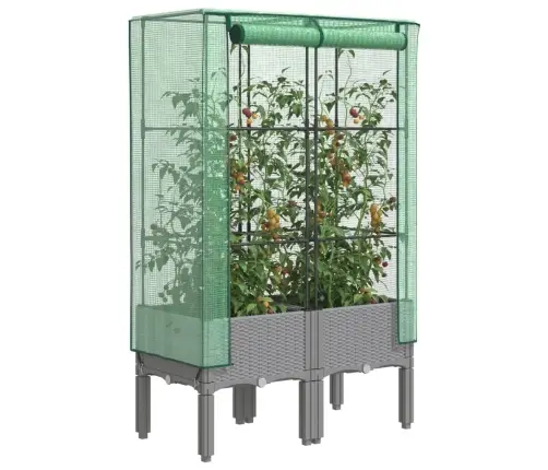 Paaugstināta Puķu Kaste Ar Pārsegu, 80X40X140 Cm Vidaxl