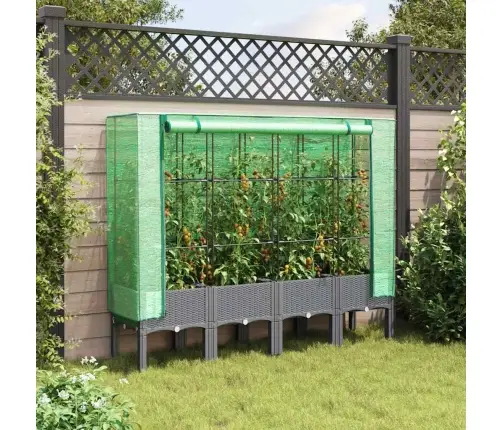 Taimekast Kasvuhoonekattega, Rotangi Välimus, 160 X 40 X 140 Cm