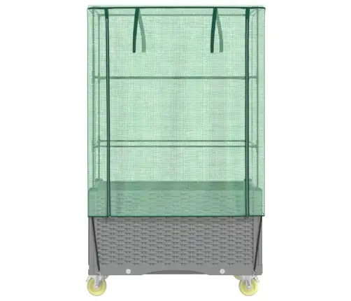 Pakelta Lysvė Su Uždangalu Ir Rateliais, 80X50X182Cm