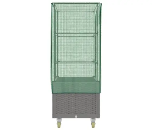 Pakelta Lysvė Su Uždangalu Ir Rateliais, 80X50X182Cm