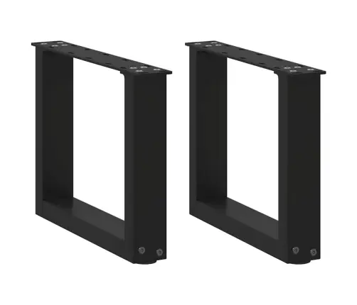 Kafijas Galdiņa Kājas, 2 Gab., U-Veida, Melnas, 30X(30-31) Cm, Tērauds Vidaxl