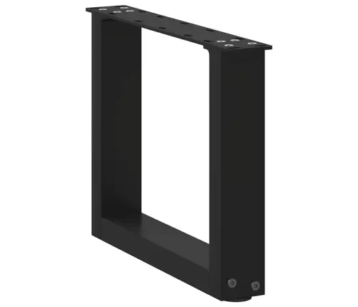 Kafijas Galdiņa Kājas, 2 Gab., U-Veida, Melnas, 30X(30-31) Cm, Tērauds Vidaxl