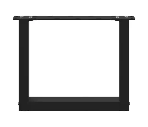Kafijas Galdiņa Kājas, 2 Gab., U-Veida, Melnas, 30X(30-31) Cm, Tērauds Vidaxl