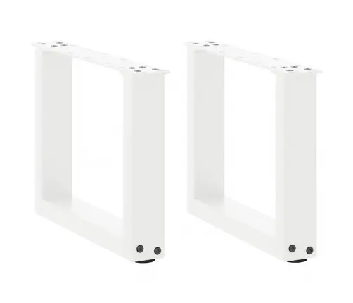 Kavos Staliuko Kojelės, 2 Vnt., Baltos, 30X(30-31) cm Plienas, U Formos