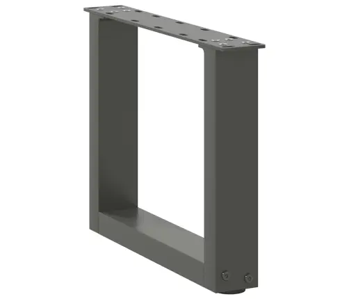 Kafijas Galdiņa Kājas, 2 Gab., U-Veida, Antracīta Krāsā, 30X(30-31) Cm, Tērauds Vidaxl