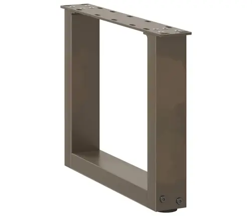 Kafijas Galdiņa Kājas, 2 Gab., U-Veida, Dabīgs Tērauds, 30X(30-31) Cm Vidaxl