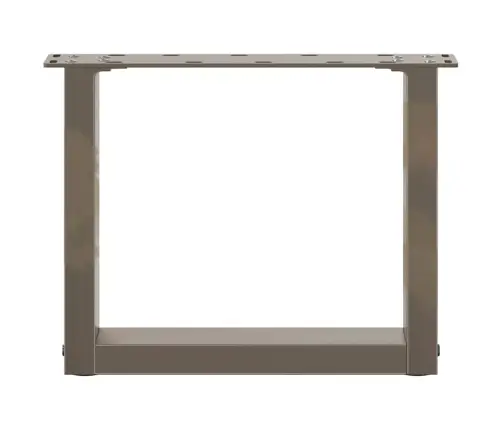 Kafijas Galdiņa Kājas, 2 Gab., U-Veida, Dabīgs Tērauds, 30X(30-31) Cm Vidaxl