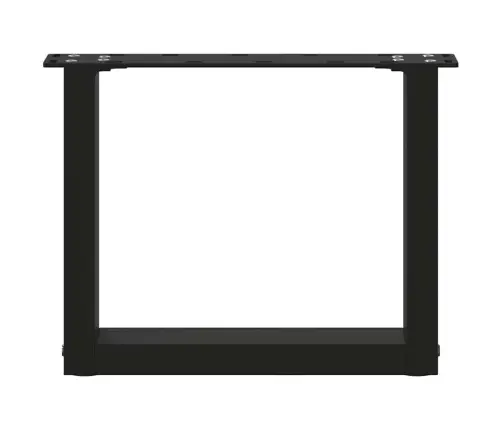Kafijas Galdiņa Kājas, 2 Gab., U-Veida, Melnas, 40X(30-31) Cm, Tērauds Vidaxl
