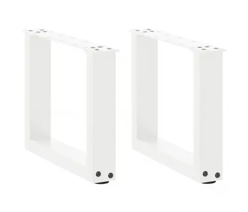 Kavos Staliuko Kojelės, 2 Vnt., Baltos, 40X(30-31) cm Plienas, U Formos