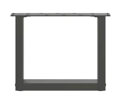 Kafijas Galdiņa Kājas, 2 Gab., U-Veida, Antracīta Krāsā, 40X(30-31) Cm, Tērauds Vidaxl