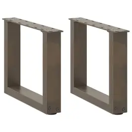 Kafijas Galdiņa Kājas, 2 Gab., U-Veida, Dabīgs Tērauds, 40X(30-31) Cm Vidaxl
