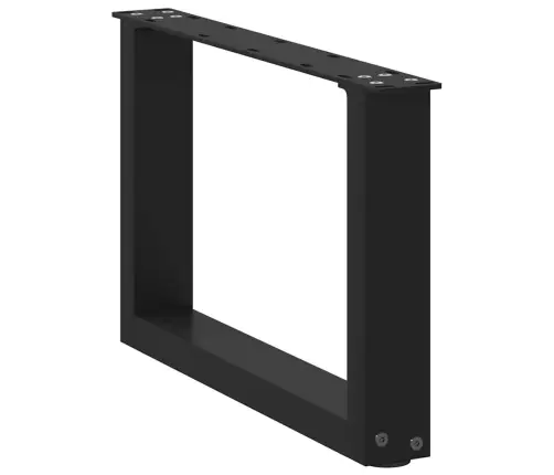 Kohvilaua Jalad U-Kujulised 2 Tk Mustad 50 X (30-31) Cm Terasest