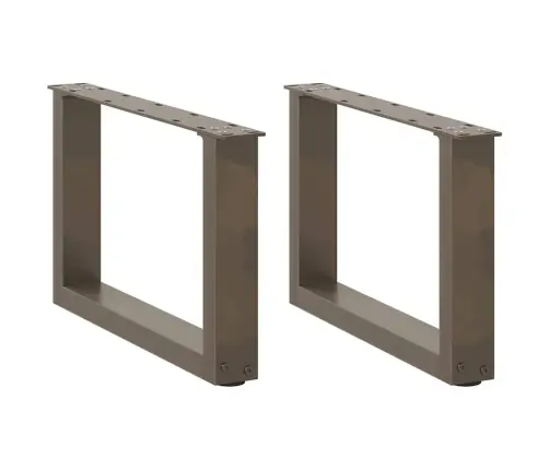 Kafijas Galdiņa Kājas, 2 Gab., U-Veida, Dabīgs Tērauds, 50X(30-31) Cm Vidaxl