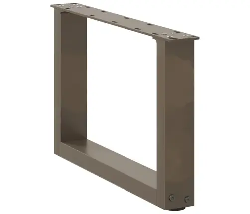 Kafijas Galdiņa Kājas, 2 Gab., U-Veida, Dabīgs Tērauds, 50X(30-31) Cm Vidaxl