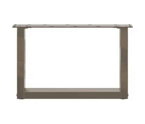 Kafijas Galdiņa Kājas, 2 Gab., U-Veida, Dabīgs Tērauds, 50X(30-31) Cm Vidaxl