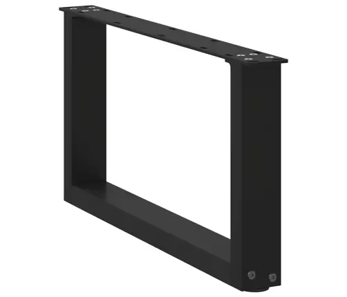 Kafijas Galdiņa Kājas, 2 Gab., U-Veida, Melnas, 60X(30-31) Cm, Tērauds Vidaxl