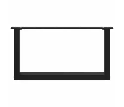 Kafijas Galdiņa Kājas, 2 Gab., U-Veida, Melnas, 60X(30-31) Cm, Tērauds Vidaxl