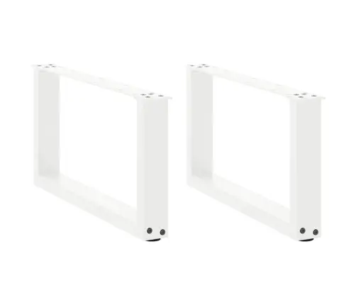 Kafijas Galdiņa Kājas, 2 Gab., U-Veida, Baltas, 60X(30-31) Cm, Tērauds Vidaxl