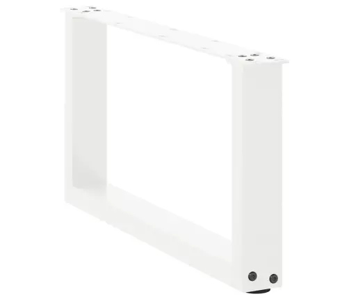 Kafijas Galdiņa Kājas, 2 Gab., U-Veida, Baltas, 60X(30-31) Cm, Tērauds Vidaxl