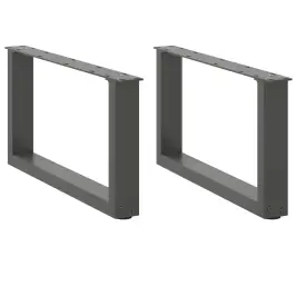 Kohvilaua Jalad U-Kujulised 2 Tk, Antratsiithall, 60 X (30-31) cm Teras