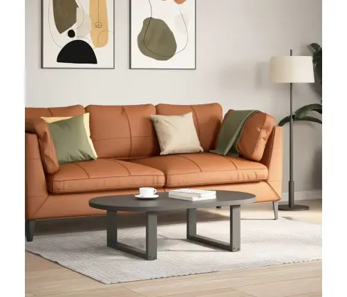 Kafijas Galdiņa Kājas, 2 Gab., U-Veida, Antracīta Krāsā, 60X(30-31) Cm, Tērauds Vidaxl