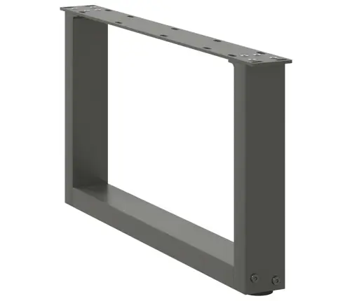 Kafijas Galdiņa Kājas, 2 Gab., U-Veida, Antracīta Krāsā, 60X(30-31) Cm, Tērauds Vidaxl