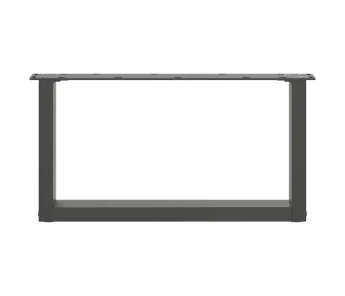 Kafijas Galdiņa Kājas, 2 Gab., U-Veida, Antracīta Krāsā, 60X(30-31) Cm, Tērauds Vidaxl