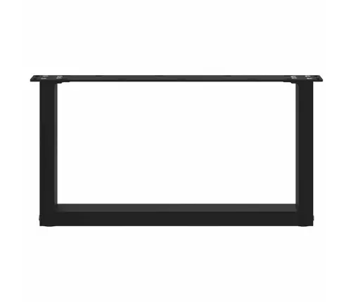 Kohvilaua Jalad U-Kujulised 2 Tk Mustad 70 X (30-31) Cm Terasest