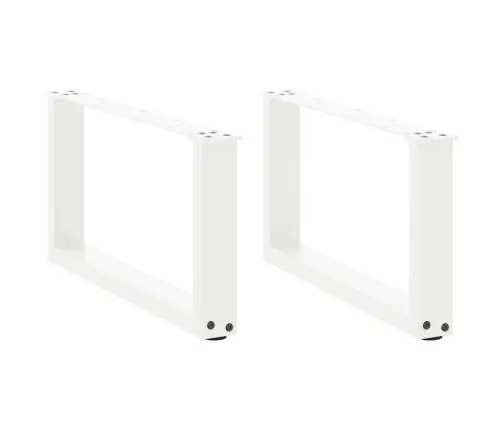 Kafijas Galdiņa Kājas, 2 Gab., U-Veida, Baltas, 70X(30-31) Cm, Tērauds Vidaxl