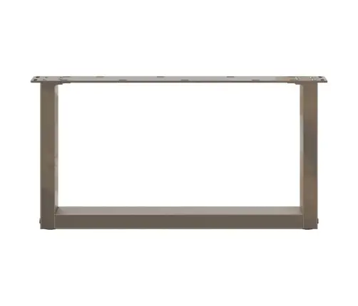 Kafijas Galdiņa Kājas, 2 Gab., U-Veida, Dabīgs Tērauds, 70X(30-31) Cm Vidaxl